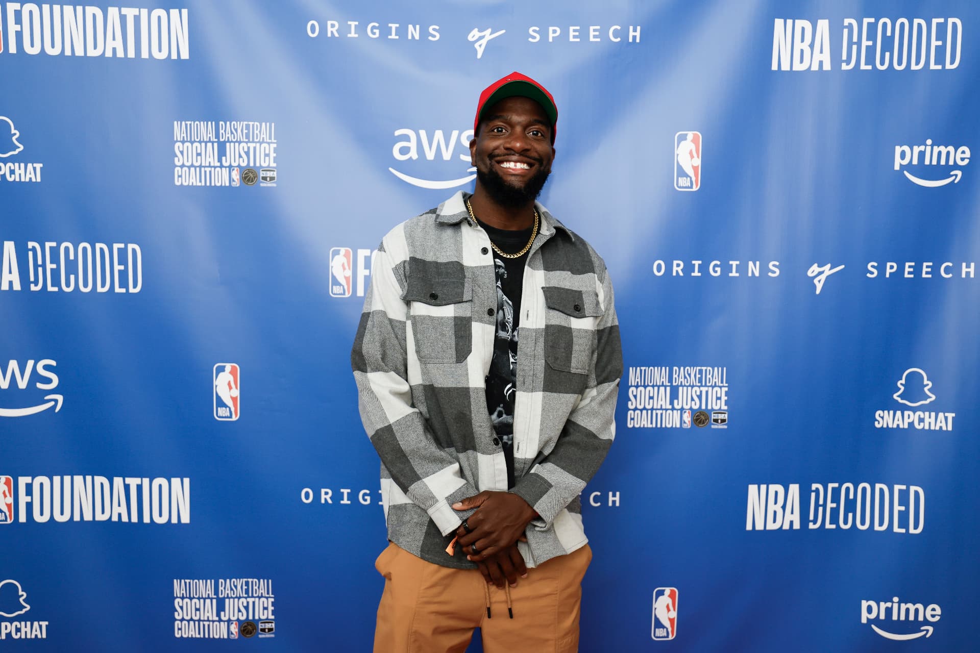 Fred at NBA Decoded presented with AWS